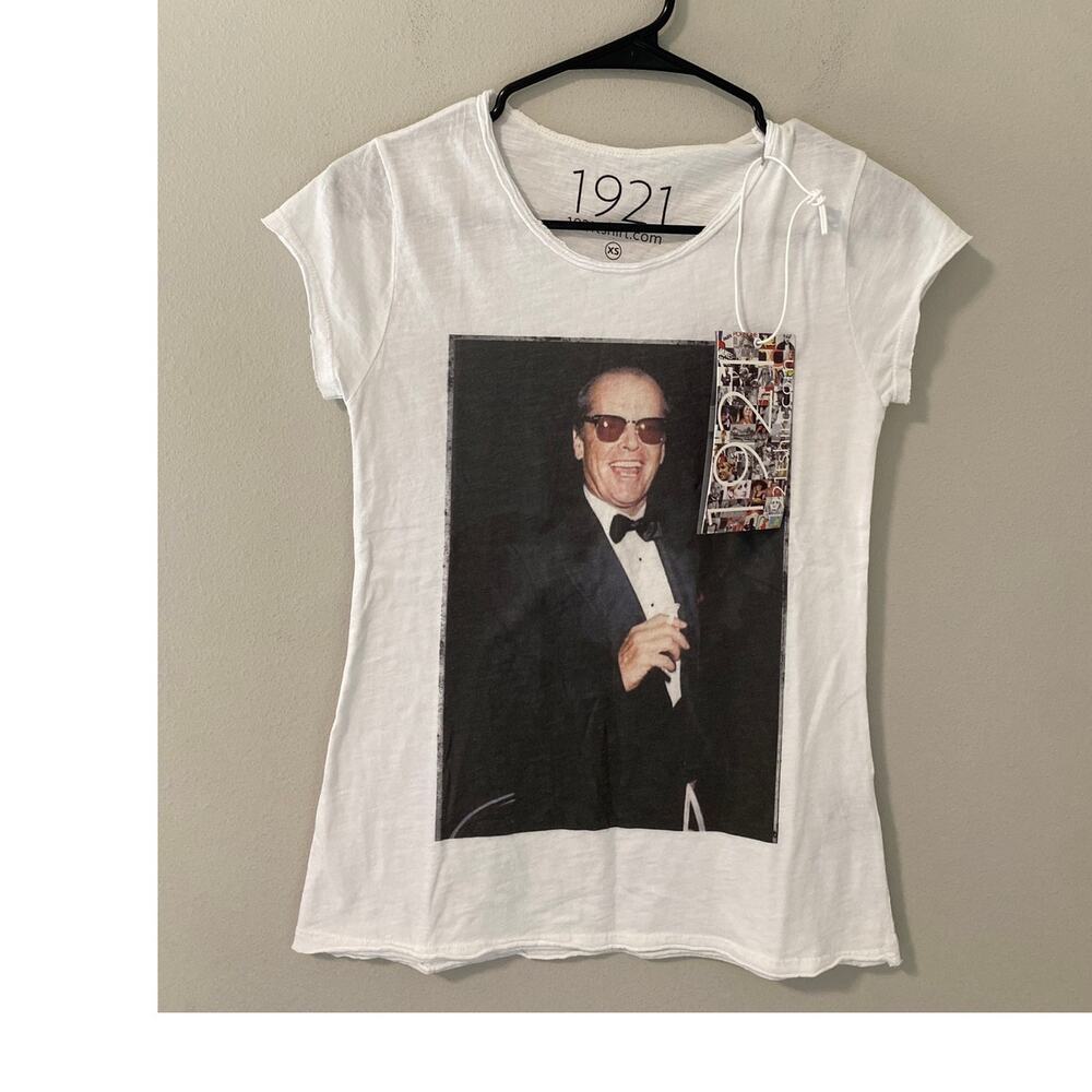 NWT 1921 Jack Nicholson Graphic T-Shirt Made in Italy Women's XS